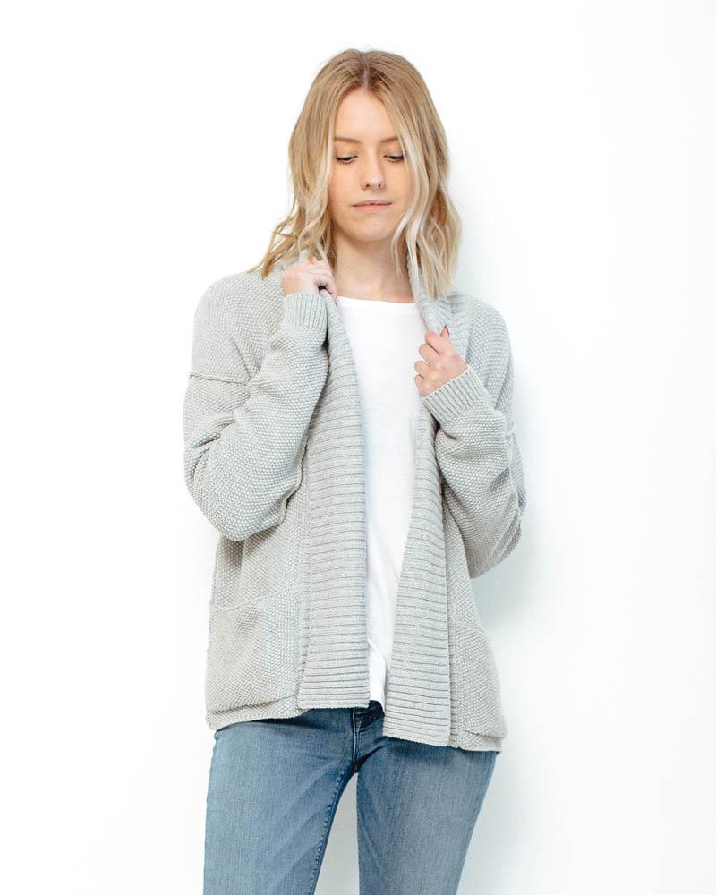 Nation LTD | Murray Hill Cardigan | Heather Grey-Cardigan-Mod + Ethico