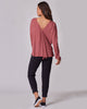 Everywhere Long-Sleeve Wrap Blouse - Terra