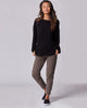 Everywhere Long-Sleeve Wrap Blouse - Black