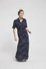 Thinking MU | Navy Abstract Lines Barcelona Dress-Dresses-Mod + Ethico