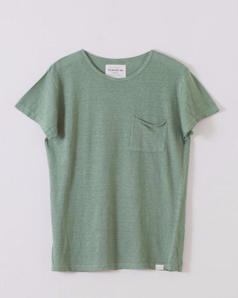 Thinking MU | Men's Hemp Hedge Green Pocket T | Green-Men's Shirts-Mod + Ethico