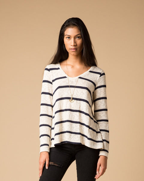 Splendid Striped Sweater | Flyback Sweater-Sweater-Mod + Ethico