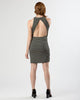 Project Social T Black/Taupe Striped Open-Back Dress-Dresses-Mod + Ethico