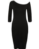 Cossac Asymmetrical Little Black Dress-Dress-Mod + Ethico