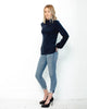 People Tree | Caroline Top | Navy-Longsleeve Tops-Mod + Ethico