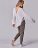 The Beta Long-Sleeve Wrap Blouse - White