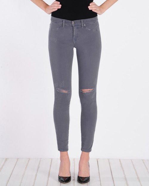 Henry & Belle Super Skinny Ankle - Washed Grey - Distressed-Bottoms-Mod + Ethico