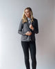 Gemma Tailored Charcoal Blazer with Black Trim | DREW Clothing-Jackets & Blazers-Mod + Ethico