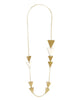 ME To WE Bone & Brass Long Triangle Necklace | The Kipande-Necklace-Mod + Ethico