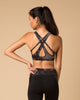 Tempo Criss-Cross Back Sports Bra | NUX | Smokey Heather-Sports Bra-Mod + Ethico