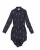 Thinking Mu | Sticks Full Long Sleeve Tunic | Navy-Dresses-Mod + Ethico